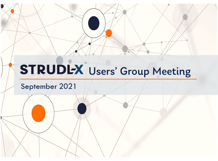 STRUDL-X Users' Group Meeting (09/21)